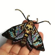 Vibrant Mixed Color Embroidered iron on patch 2+3/4 x 2 inches picture