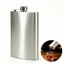 12oz Alcohol Whiskey Pocket Flask with Portable Funnel tainless Steel Leak-Proof picture
