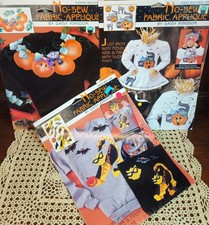 Choice of NWT Vintage Daisy Kingdom Halloween Fall Autumn No-Sew Fabric Applique picture