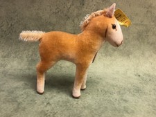 Vintage 1952 Steiff Pony Fohlen Velveteen Vibrant airbrushing all ID's MINT picture