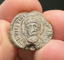 Byzantine Lead Seal of Emperor Justinian I (527-565 AD). Winged Victory. ex-CNG. picture