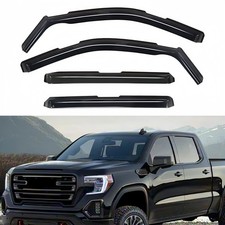 In-Channel Window Visors Sun Rain Guards For GMC Sierra 1500 2019-2026 Crew Cab picture