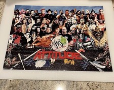 WWF WWE Attitude Era Sgt Peppers Poster Print The Rock Pro Wrestling 12” x 16” picture