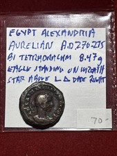 ROMAN PROVINCIAL (EGYPT, ALEXANDRIA) - 270-275Tetradrachm Aurelian Rev Eagle picture