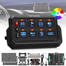 MICTUNING Wireless RGB 8 Gang Switch Panel 12V LED Circuit Control Box Marine picture