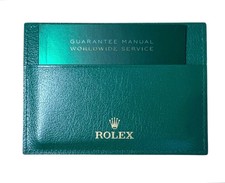 Rolex Leather Warranty Card Holder and Guarantee Manual Booklet 100% Genuine picture