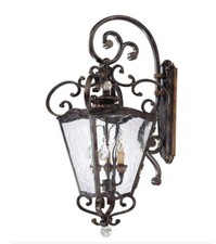 Metropolitan N3247  3 Light Coach Lantern Wall Sconce -Terraza Villa Aged Patina picture