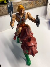 Vintage Masters of the Universe He-Man & Battle Cat Figure 1981 Mattel MOTU  picture