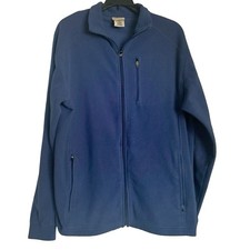 Vintage L.L.Bean Men’s M Blue Fleece Jacket Full Zip ODNE2 Zip Pockets Outdoor picture
