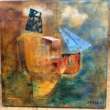 Abdel Lastres Original Artwork 1 of 1 2008 Marina #2 Acrylic on canvas picture