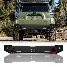 Vijay For 2015-2023 Toyota 4Runner Steel Rear Bumper With LED Lights&D-Rings picture