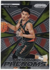 2018-19 Panini Prizm Trae Young Freshman Phenoms #21 Rookie RC Hawks NBA picture