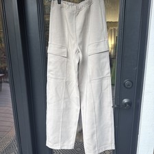 Lululemon Double Knit Mid Rise Cargo Pants Womens 6 Wide Leg Sweatpants picture