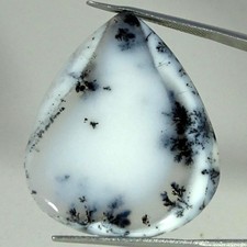 39.80Cts 100% Natural Ultra Dendrite Opal Pear Cabochon Gemstone 30X36X5MM picture