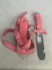 Vintage Pink Wenoka Blackie Collins scuba diving knife picture