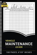 Vehicle Maintenance Log Book: Repair and Service Record Keeper Journal for Cars, picture