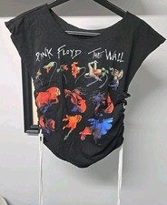 Vintage 1997 Pink Floyd The Wall Gerald Scarfe Flowers T-Shirt Medium M Upcycled picture