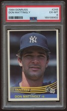 1984 Donruss #248 Don Mattingly RC PSA 6 EX-MT Yankees Rookie Card picture