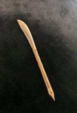 Vintage Regal 14K Gold Nib Abalone Pearl Dip Pen Letter Opener Yellowstone Park picture