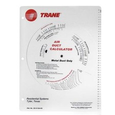 Trane Ductulator Duct Sizing Calculator Slide Chart Graph # 22-3126-04 picture