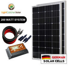 200 Watt Mono Solar Panel Kit 12V 200W 12-Volt Battery Charging RV Boat Off-Grid picture