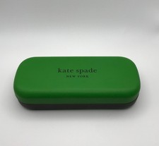 New Authentic Kate Spade Small Case Eyeglasses Green Black Case + Cleaning Cloth picture