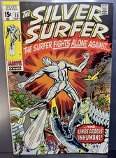 Silver Surfer 18-September 1970-Last Issue Original Series 👀 NICE 👀 Est.Fine picture