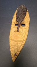 Tribal Handmade African Style Mask Belize Decoration Wood Approx 10-12 inch picture