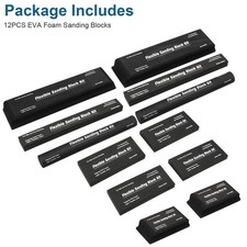 12x Sanding Block Kit Flexible EVA Wet Dry Sanding Blocks for Auto Body Woodwork picture