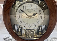 Rhythm Small World Oval Musical Wall Clock Melodies 4MH780-R (READ) picture