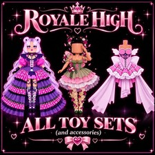 ROYALE HIGH 👑 *ALL* TOY VERSION  💖SAFE FAST + FREE STICKER GIFT (read desc picture