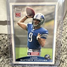 Topps 2009 Kickoff Matthew Stafford #116 Rookie RC Detroit Lions NFL Card picture