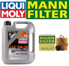 Oil Change Kit w/LIQUIMOLY 5W-30 Special Tec+MANN HU816z KIT Filter SEE FITMENT picture