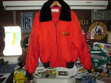 TOYOTALINE Vtg 70s 80s Toyota Red Sherpa Collar racing TRD ski Jacket M/L USA picture