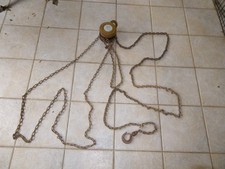 Vintage Duff Lynx Hand Pull Chain Hoists Manual Pullers 1 TON Capacity Patina picture