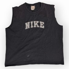 Vintage 2000s Nike Black Sleeveless Tank Top Men’s L Athletic Gym Y2K Excellent picture