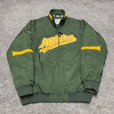Majestic Oakland A's Athletics Therma Base Authentic Jacket Men XL Zip Dugout picture