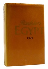 Karl Baedeker BAEDEKER'S EGYPT 1929  1st Edition 1st Printing picture