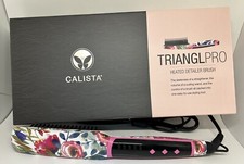 Calista TrianglPRO Triangl Pro Heated Hair Detailer Brush Fancy Floral RARE READ picture