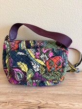Used Vera Bradly carson shoulder multicoloured floral hobo bad Size Medium  picture