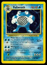 Poliwrath 13/102 Holo Rare Base Set Unlimited Pokemon LP picture