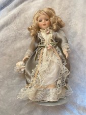 Vintage Kaiser Chicago Doll With Stand 12 Inches Porcelain Small Frays Dress  picture