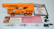 Vintage 1985 Grapple Transformers G1 100% Complete Figure & Tech Specs Robot 80s picture