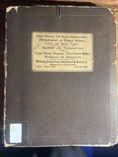 1943 OWL’S HEAD SEWAGE TREATMNT WORKS REPORT NYC BROOKLYN RARE ENGINEERING PLANS picture