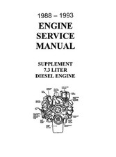 1988 1992 1993 Ford 7.3 Diesel Engine Shop Service Repair Manual picture