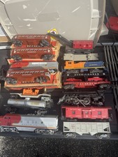 Lionel  Train LOT  Track Vintage Post War Untested Santa Fe Cars Controllers picture