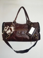 Vintage City Bag Large Brown 🍫 - Motorcycle bag Utilitarian University Y2K  picture
