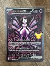 Mewtwo Ex SIR 151/128 30th Celebration Special Illustration Rare Pokemon Card picture