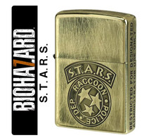 Zippo Lighter Resident Evil STARS Collection Gold Biohazard Capcom picture