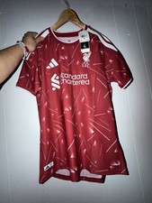 adidas Liverpool Soccer Jersey Shirt Red/White Size M Licensed picture